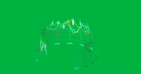 Animation of 3d grid chart processing data moving on transparent background Stock Footage 317925893