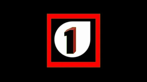 Animation 3d numbers 1 to 3 to open the video Stock-Footage 127708396