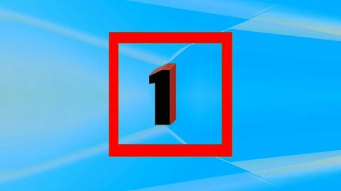 Animation 3d numbers 1 to 3 to open the video Stock-Footage 127708415