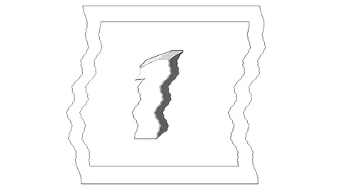 Animation 3d numbers 1 to 3 to open the video Stock-Footage 127708698