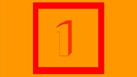 Animation 3d numbers 1 to 3 to open the video Stock-Footage 127708729
