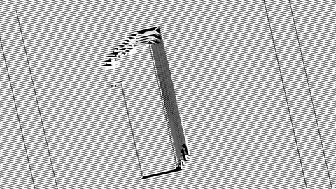 Animation 3d numbers 1 to 3 to open the video Stock-Footage 127709033