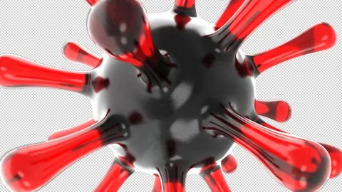 Animation 3D pathogen affecting the respiratory tract. Stock-Footage 161144329