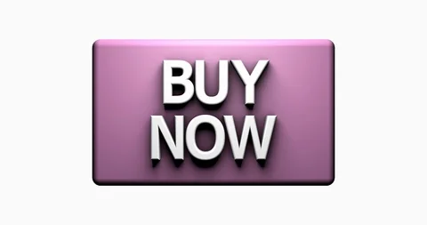 Animation 3d render: Buy Now button on white background. On the website of the Stockbeeldmateriaal 123225320