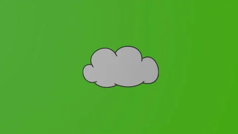 Animation in 4K format of a white cloud. Stock Footage 282365998