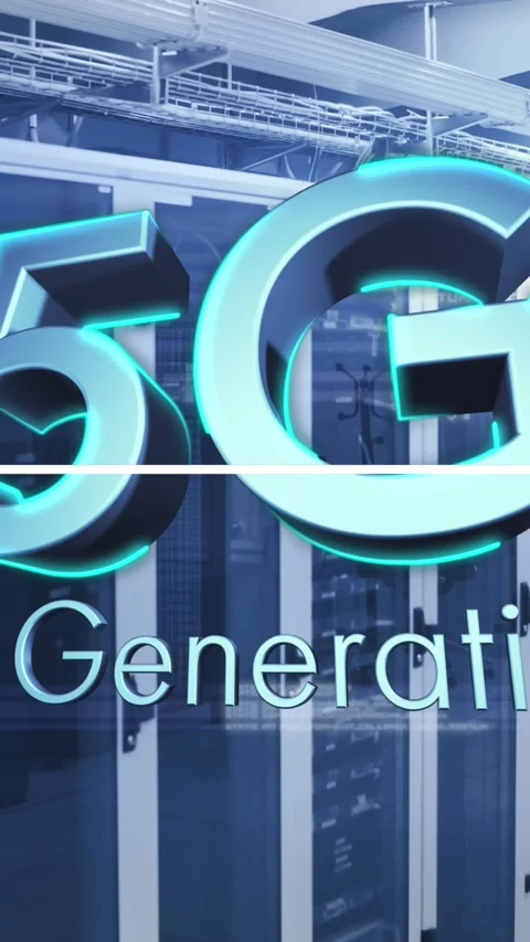 Animation of 5g text, mathematical equations and data processing over computer Stock Footage 342600591