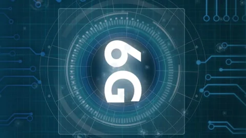 Animation of 6g text and data processing over globe and connections 库存影片 314080712