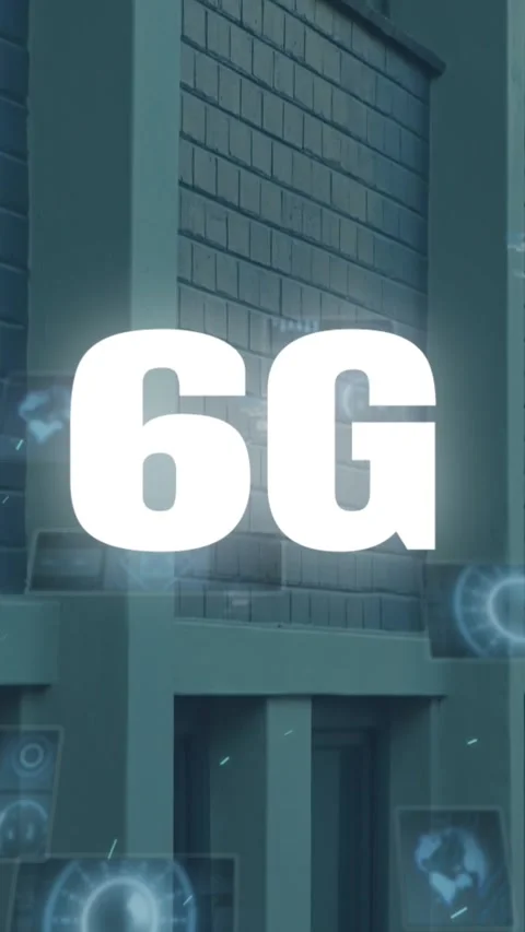 Animation of 6g text, data processing and scopes scanning on screens over Stock Footage 331630695