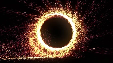 The animation is about constantly rotating glowing particles. Stock Footage 139968581