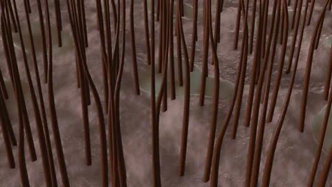 Animation about dandruff Video stock 218339378