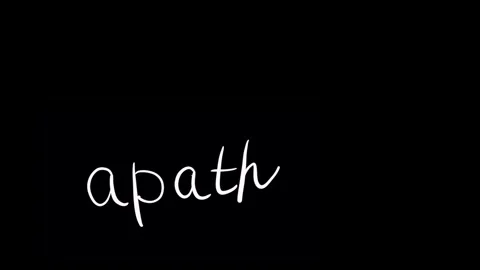 Animation about the problems of mental health letter on a black background Stock Footage 248178216