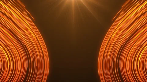 Animation abstract background with colorful glowing neon lines. Stock Footage 308147973