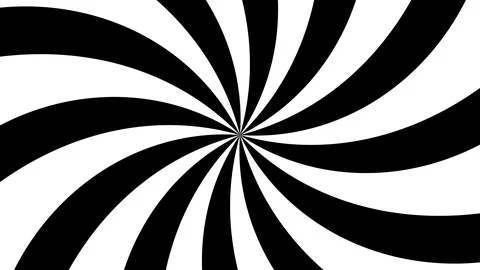 Animation abstract background with rotating colorful stripes. Seamless loop Stock Footage 88927388