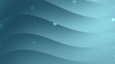 Animation Abstract blue background with curved lines and water droplets Stock Footage 320299627