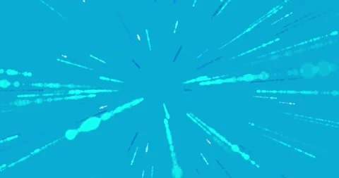 Animation of abstract blue light trails ... | Stock Video | Pond5