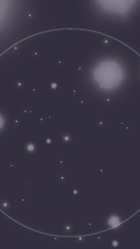 Animation of abstract circular shape in seamless pattern and spots of light Stock Footage 344402972