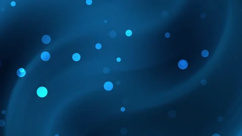 Animation Abstract dark blue gradient background with light blue bokeh circles Vidéo 334191455