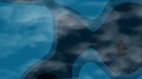 Animation Abstract dark blue gradient background shapes depict smoky textures Vidéo 334191794