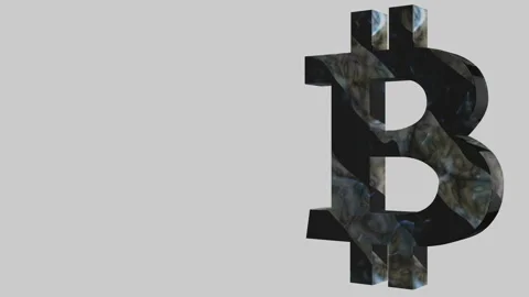 Animation of abstract data with bitcoin symbol in digital space. Global business Stock Footage 86065902