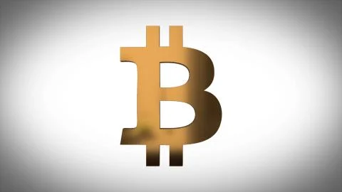 Animation of abstract data with bitcoin symbol on white background. Animation of Stock Illustration