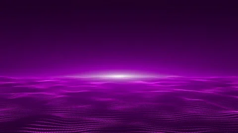 Animation abstract digital purple particles wave. Stock Footage 239204154