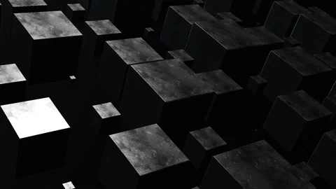Animation abstract dynamic cube boxes. Stock Footage 171348427