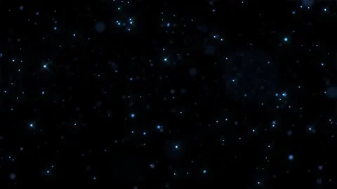 Animation of abstract flickering particles in motion on a black background Stock Footage 260484926