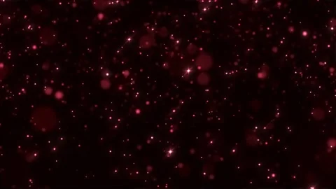 Animation of abstract flickering particles in motion on a black background Stock Footage 260484937
