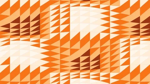 Animation Abstract geometric design with orange triangles and circles Stock Footage 326571658