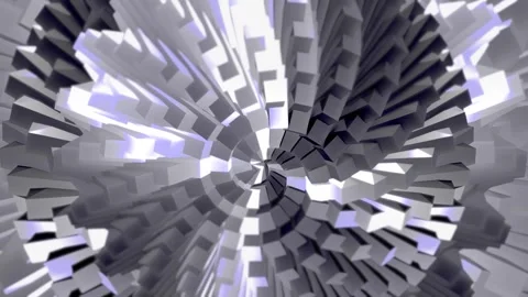 Animation of Abstract Geometric Rotating 3D Objects 02. 4K Stock Footage 292665672