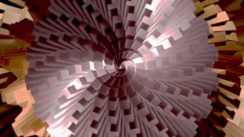 Animation of Abstract Geometric Rotating 3D Objects 03. 4K Video stock 292666264
