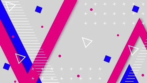Animation of abstract geometry background set.Looping video animation Stock Footage 277181066