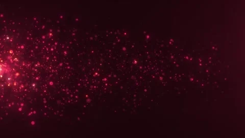 Animation of abstract glowing glitter particles. Flight of bright dots Stock Footage 250263030