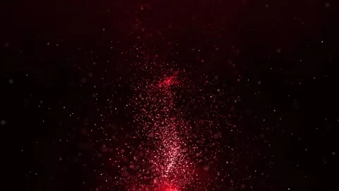 Animation of abstract glowing glitter particles. Flight of bright dots Stock Footage 270950959