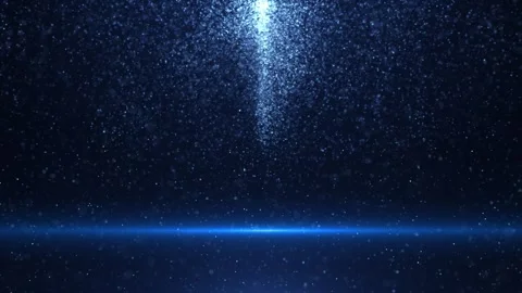 Animation of abstract glowing glitter particles. Flying bright dots and dust Stock Footage 271657175