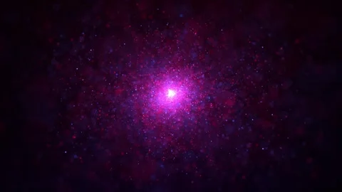 Animation of abstract glowing glitter particles. Flight of bright dots Stock Footage 275337944