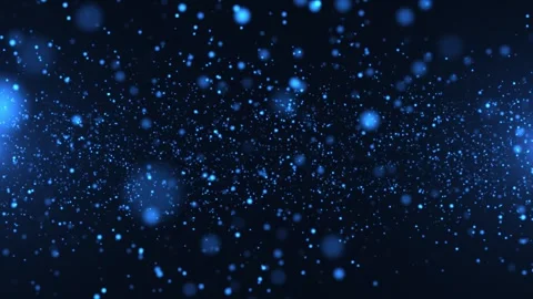 Animation of abstract glowing glitter particles. Flight of bright dots 動画素材 275337989