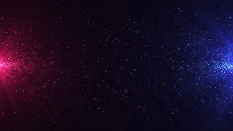 Animation of abstract glowing glitter particles. Flight of bright dots Stock Footage 276158424