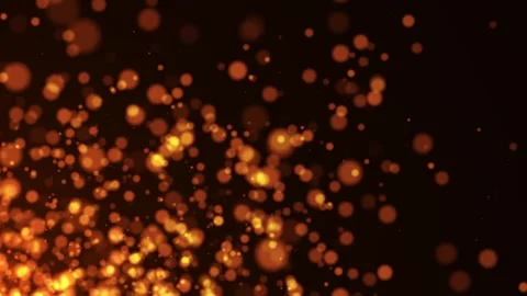 Animation of abstract glowing glitter particles. Flight of bright dots Stock Footage 278226338