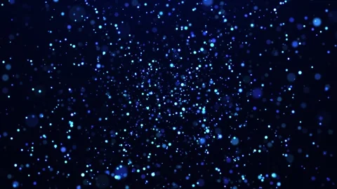 Animation of abstract glowing glitter particles with light rays Stock Footage 314060605