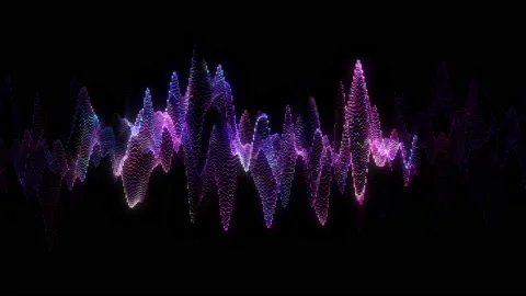 Animation. Abstract glowing lines background. Wavy form neon line structure. Video stock 149897049