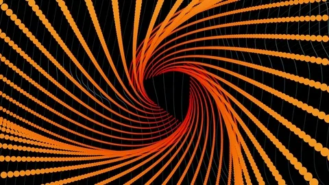 Animation of an abstract glowing tunnel background Stock Footage 83376829