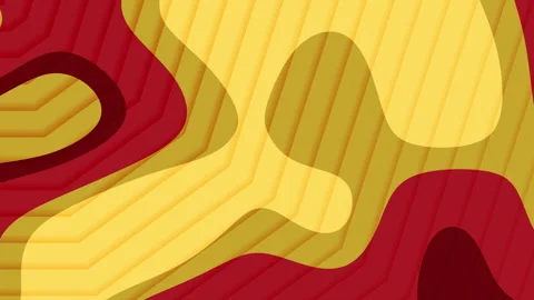 Animation Abstract gold and red gradient background wavy layers Vidéo 334658508