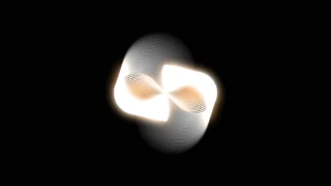 Animation of abstract graphics. A background of imagination and creativity. Video stock 138885922