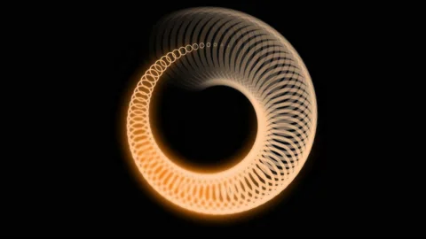 Animation of abstract graphics. A background of imagination and creativity. Stock Footage 138890558