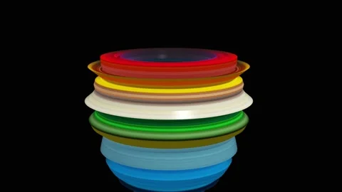 Animation of abstract graphics. A background of imagination and creativity. Stock Footage 138928278