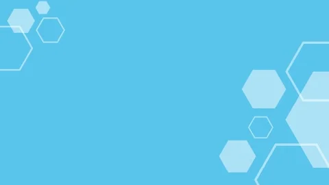 Animation of abstract hexagonal patterns with a tech theme, perfect for present Stock Footage 311368128