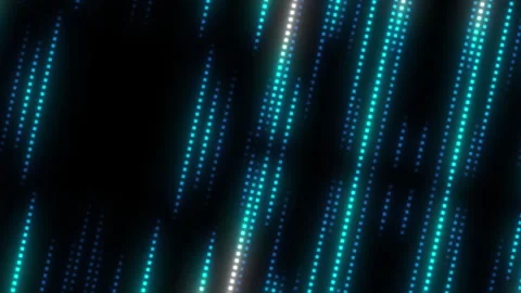 Animation of abstract high-tech data flow in the form of stylish pixelated. Stock Footage 255731939