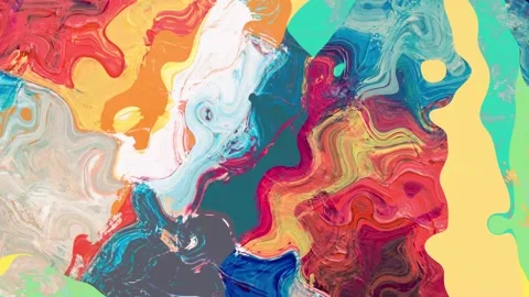 Animation abstract loop colored motion background texture art design video Stock Footage 251735367