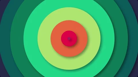 Animation abstract loop colored motion background texture art design video Stock Footage 251735389